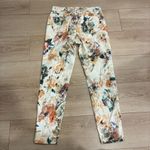 Peruvian Connection  Women’s Cotton Floral Watercolor Pant Size 6 Photo 6