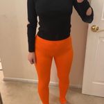 ZARA bright Orange leggings. Xs/s Photo 4