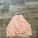 ANINE BING  Leslie Soft‎ Pink Silk Halter Top Sz Small Blouse Photo 4
