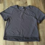 Lululemon Stripe In Stride Short Sleeve Graphite Purple Photo 0