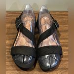 Tamaris Black Suede Scaled Snakeskin Print Wedge Heels, Size 38 Photo 3