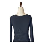 Norma Kamali  Kulture Dress Women‎ XS Black Jersey Ruched Long Sleeve Mini Goth Photo 5