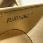 Mootsies Tootsies Peep Toe Nude Color Low Heel Open Toe heels size 8 Photo 7