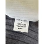 Nike Yoga Ribbed Shawl Collar Sweater Top Women's Size M Gray Long Sleeve Photo 5