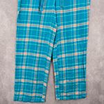 Magellan outdoors  Blue Plaid Sleep Fleece Pajama Bottoms Trousers Pants M Medium Photo 3