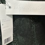 Adyson Parker NWT Womens Wide Leg High Waist Pants Black Green Animal Print Sz 8 Photo 3