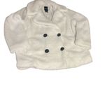 Me Jane  White Teddy Jacket Plush Cozy Fit Photo 4