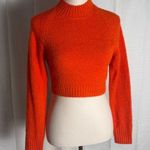 Urban Outfitters  Orange Cowl Neck Cropped Sweater Small Photo 0