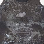 Harley Davidson Y2K 2013  Black Sequin Tank Top Photo 5