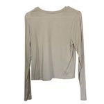 Old Navy Beige Tan Soft Knit Long Sleeve Crew Neck Layering Tee Size Large Photo 2