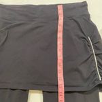 Athleta Black Skirted Leggings L Ruched Reflective Activewear Pants Photo 4