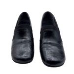 Womens Size 7.5 Black Fauk Leather Slip Photo 2