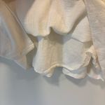 Faherty  Annabelle White Organic Cotton Flax Dress Peasant Cottagecore Costal Photo 9