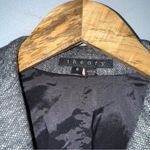 Theory  Jacket Womens 6 Gray Kiersten K Strategy‎ Virgin Wool Cotton Blend Blazer Photo 2