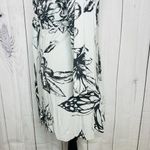 CAbi Front Tie Long Cardigan Size M Blue Knit Floral Duster Lightweight Photo 7