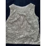 LT Lanting Bride White Sheered LS‎ Beaded Open Front Embroidered Tunic Sz Small Photo 4