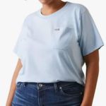 Ariat Women's Rebar CottonStrong Roughneck Graphic T-Shirt size medium blue Photo 13