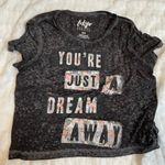 Tokyo Darling  Heather Grey Youre Just A‎ Dream Away Medium Script Graphic Tee Photo 0