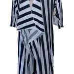 LuLaRoe  Shirley navy & white striped kimono small NWT‎ Photo 0