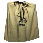 Fendi  Vintage Black Zucchino Crossbody Removable Strap Clutch Shoulder Bag Photo 10