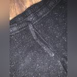 Black Speckled Pants Monrow Neps cashmere lounge casual revolve $350 fall knit Size L Photo 4