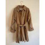 Diane Von Furstenberg  Belted Trench Coat Camel Wool Women’s Size M $998 Photo 3