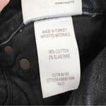 AGOLDE  Nico High Rise Slim Jeans in Cassette Black Distressed Knees Size 26 Photo 10