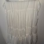Mustard Seed White Sleeveless Tiered Blouse Photo 2