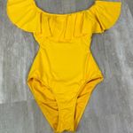 Buru off the shoulder ruffle swimsuit Size XS/S Yellow Photo 0