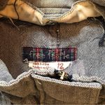 Free People Women’s Denim Full Zip Button Down Peacoat Multi-Pocket Jacket Sz 12 Photo 2