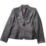 Anne Klein Ann Klein Suit Jacket Blazer Charcoal Gray Size 14 Sheen NWT Executive Office Photo 8