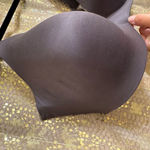 Victoria's Secret Gray Wireless Infinity Flex Plunge Lined Semi Demi Bra 38DD Photo 3