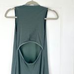Époque Évolution Nonstop Tee Dress Merino Wool Sleeveless Cutout Back S Green Photo 5