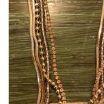A New Day  NWT Gold Tone Multistrand Necklace Rhinestone Beaded Photo 1