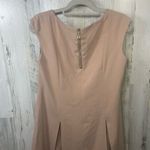 Chico's Chico’s Black Label Womens Size 0 US 4 Tan High Slit Crepe Tunic Blouse Top Photo 7