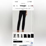 Wrangler Women's Straight Leg Jeans - Black Photo 7
