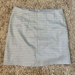 SheIn Blue & White Plaid Skirt Photo 1