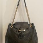Gucci  Black Leather Emily Medium Guccissima Shoulder Bag Photo 1