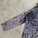 POL Women’s Crushed Velour Velvet Pullover Hoodie Top Whimsigoth Dark Purple L Photo 4