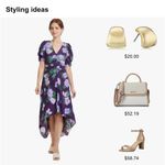 A New Day Women's Crepe Short Sleeve Midi Dress nwt large Photo 1