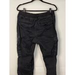 H&M Divided Black Cargo Jogger Pants Drawstring Waist Pockets Women's Photo 4