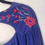 Free People Lita embroidered cutout long sleeve top size m Photo 3