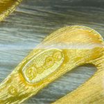 Vintage Dora gold tone cat eye style retro 50s / 70s earring accessors studs Photo 4