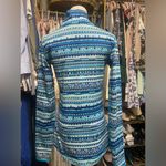 Nike  Pro Dri-Fit Quarter Zip Blue Patterned Long Sleeve Photo 3