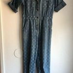 Denim Jumpsuit 80s vintage rockabilly coveralls workwear Blue Size 6 Photo 0