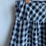 Gap Gingham Check Flowy Side Zip Skirt Navy 2 Photo 2
