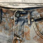 Free People  Floral Distressed Cutoff Denim Shorts Photo 9