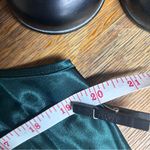 VTG Expressions Deep Forest Green Faux Satin Nightgown: Size LARGE Photo 3