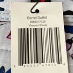 Vera Bradley Barrel Duffel Vineyard Floral Blue Magenta Photo 8