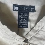 Vintage Carole Little Linen blazer with mandarin collar Size 8 Photo 3